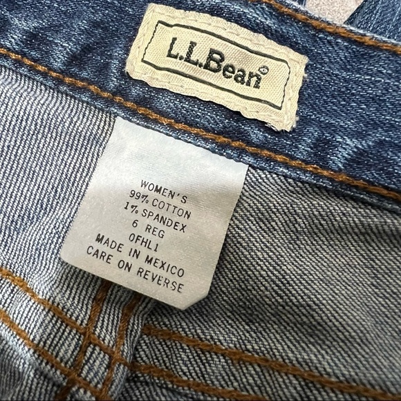 Vintage LL Bean Women’s High Waist Mom Denim Jeans Size 6 Regular Baggy - Picture 5 of 7
